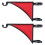 (red)Hangs EZ Fence Post Hanger, Flower Baskets Easy Clamp-On Bracket 1