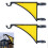(blue) Hangs EZ Fence Post Hanger, Flower Baskets Easy Clamp-On Bracket 3
