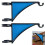 (blue) Hangs EZ Fence Post Hanger, Flower Baskets Easy Clamp-On Bracket 4