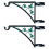 (Green leaves)Hangs EZ Fence Post Hanger, Flower Baskets Easy Clamp-On Bracket 1