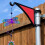 (blue) Hangs EZ Fence Post Hanger, Flower Baskets Easy Clamp-On Bracket 5