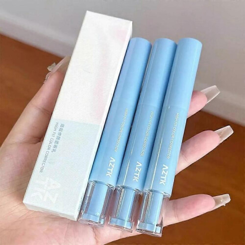 (2) Concealer Pen, 3 Colors Liquid Concealer with Sponge Head