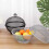 (green) Fruit Fly Proof Fruit Bowl, Large Capacity Mesh Fruit Basket with Lid Cover 3