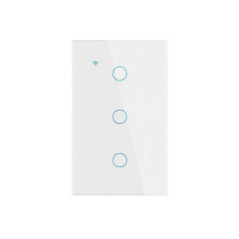 Tuya US WiFi Smart Wall Switch 1/2/3/4 Gang No Neutral Wire Touch Sensor LED Light Switches Smart Home Alexa Home