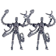 (2pcs) T13 Action Fiqure Accessories, Multi-Jointed Movable 3D Printed Toys