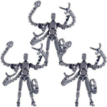 (3pcs) T13 Action Fiqure Accessories, Multi-Jointed Movable 3D Printed Toys