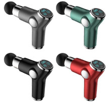 (32 level LCD pink) Massage Gun Deep High Frequency Muscle Massage Relaxation Electric Shock LCD Display 99Gear Profession Fascia Gun