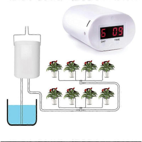 (12 heads) Automatic Timer Waterers Drip Irrigation 16/12/8/4/2 Pump Self-Watering Kits 2