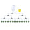 (12 heads) Automatic Timer Waterers Drip Irrigation 16/12/8/4/2 Pump Self-Watering Kits 1