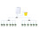(12 heads) Automatic Timer Waterers Drip Irrigation 16/12/8/4/2 Pump Self-Watering Kits 2