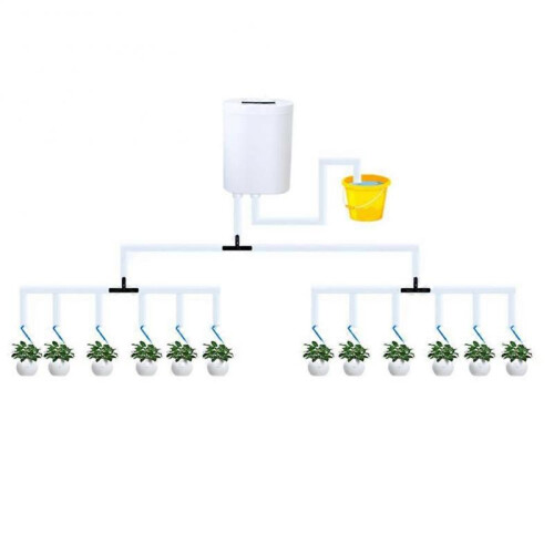 (12 heads) Automatic Timer Waterers Drip Irrigation 16/12/8/4/2 Pump Self-Watering Kits 1