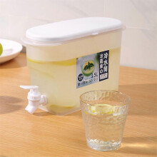 3.5L Cold Kettle Water Pitcher Jug Refrigerator Milk Tea Dispenser Bar Honey Beverage Dispenser with Faucet Water Jar Bottle