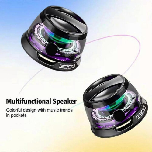 (black) Magnetic Mini Bluetooth Speaker,Multifunctional Magnetic Bluetooth Speaker 2