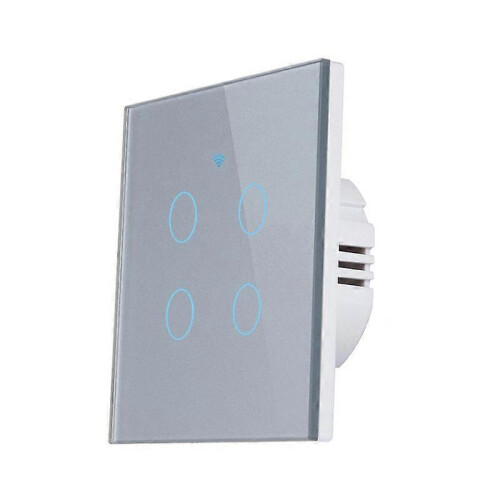 2/3/4 Gang Smart Light Switch Tuya Touch App Control NO Neutral Wire Required