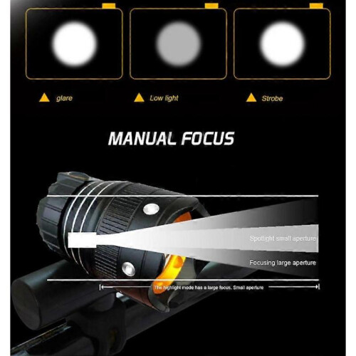 30000LM Rechargeable LED MTB Bicycle Light Racing Bike Front Headlight Set 2