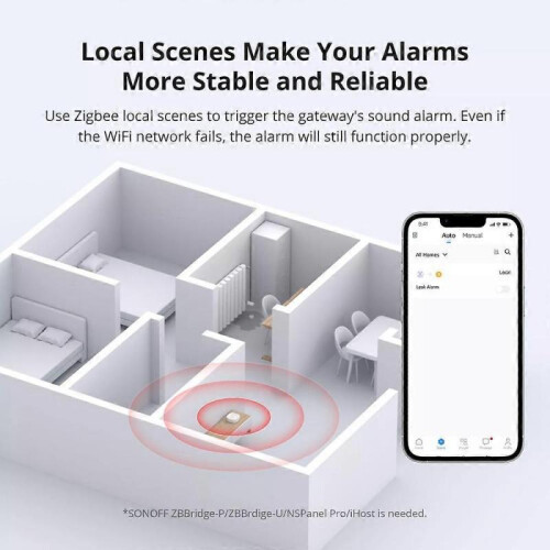 (color02) ZigBee Water Detector IP67 SNZB-05P Smart Home Leaking Dripping Detection 2