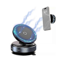 (Shining Night Black) Ultra Strong N52 Magnetic Phone Holder, Vacuum Suction Magnetic Holder for Car