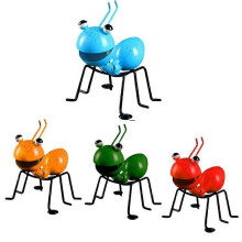 4pcs Patio Craft Yard Outdoor Garden Cute Insect Hanging Home Decor Gift Ornament Metal Ant Living Room Wall Art Sculpture