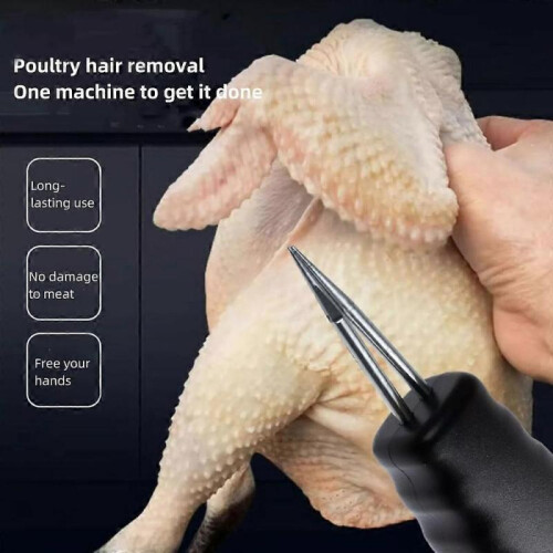 (Rechargeable, black EU Plug) Electric Poultry Feather Plucker Rechargeable Small Chicken Plucker Machine 2