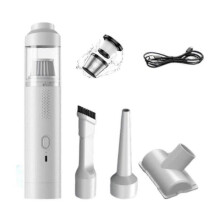 (White) AirTrek Pro Compact Vacuum & Blower with Enhanced Dual Power,4 in 1 Powerful