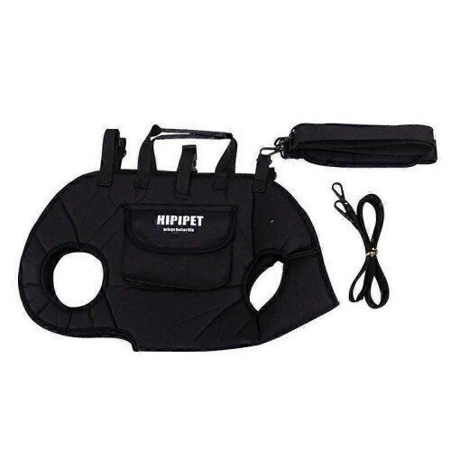 (S, Black) Breathable Multi-Function Pet Carrier Backpack - Adjustable Shoulder Sling
