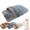 (grey)360wrap Comfortable Pet Snuggle Sack Dog Houses 1