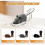 (Brown) Interactive Automatic Moving Mouse Toys with Squeaky Sound,Interactive Cat Toys 5