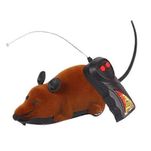 (Brown) Interactive Automatic Moving Mouse Toys with Squeaky Sound,Interactive Cat Toys