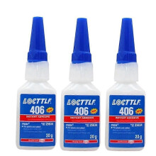 3x New Loctite 406 20gm Instant Adhesive Super Glue for Plastic & Rubber Henkel