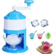 Carousel Safe Hand-Crank Ice Shaver, Portable Ice Shaver & Snow Cone Machine