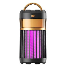 (Rechargeable,black)2000mAh UV Mosquito Lamp USB Rechargeable Model Mosquito Lamp Pest Control Lamp For Home 360 Large Area Silent mosquito trap