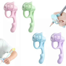 4pcs Pencil Grips for Kids Handwriting, 5 Finger Silicone Pencil Holder for Kids