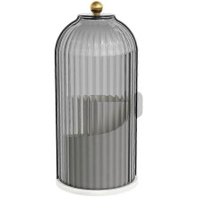 (color01) Multi-Function Rotating Bird Cage Toiletries Storage Rack, Concealed Toothbrush