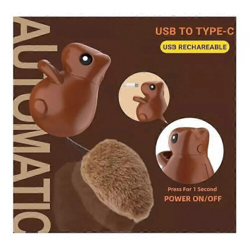 Jumping Squirrel Cat Toy,Rechargeable Hanging Squirrel Cat Toy,Interactive Toys 1