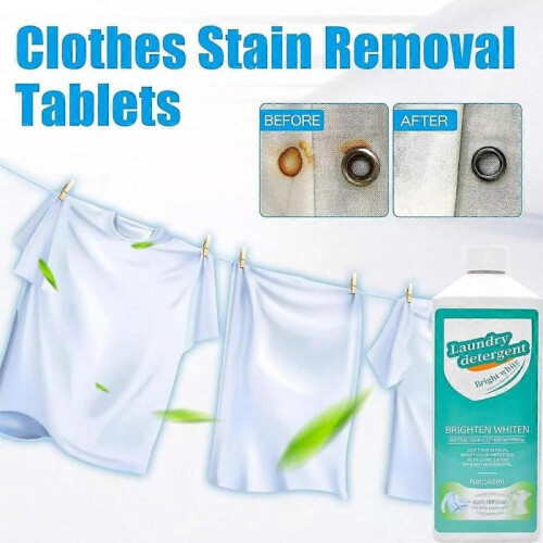 (COLOR03)Oxygen Bleach Cleaning Solution, Multifunctional Stain Removal Laundry Detergent 1