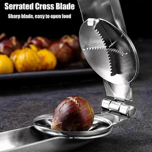 (Opener)Stainless Steel Nutcracker Chestnut Clip,Multifunction Nut Opener Plier 2