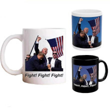 Custom Donald Trump Shot - Support TRUMP 2024 Coffee Mug
