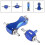 (As show, One size) Adjustable Car Manual Turbo Boost Controller Kit Bypass Valve For High Engine Efficiency Blue 4