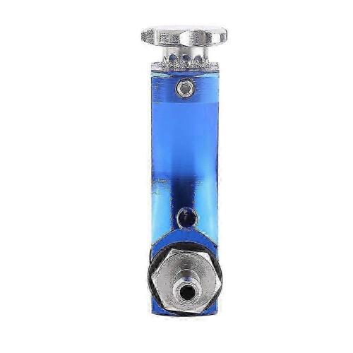 (As show, One size) Adjustable Car Manual Turbo Boost Controller Kit Bypass Valve For High Engine Efficiency Blue 2