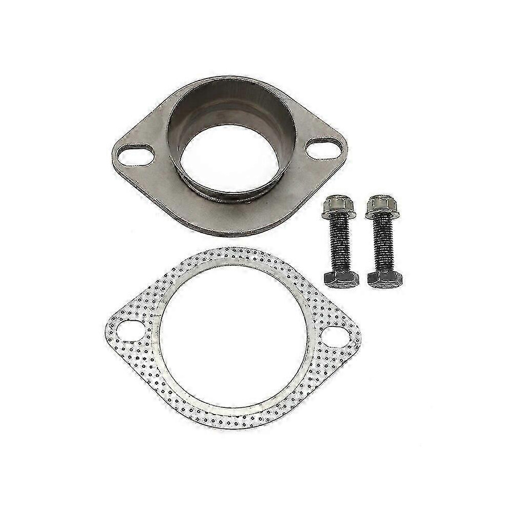 (As show, One size) Downpipe to 3" inch Catback Exhaust Pipe Adapter Flange Type for Subaru WRX STI Exhaust Pipe to Muffler Gasket Bolt Nut Tool
