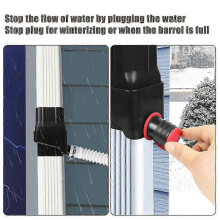(As show, One size) Rain Collection System Rain Water Collection Barrels Increase Water Storage Capacity Replacement Garden Rain Collector B