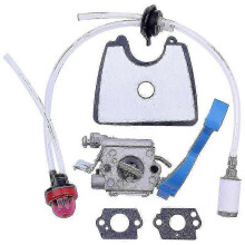 (As show, One size) Carburetor With Air Fuel Filter Line Tune For Husqvarna 125b 125bx 125bvx Leaf Blower Parts For Zama C1q-w37 581798001