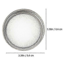 (As show, One size) 4pcs Sprouting Jar Screen Lids Stainless Steel Sprouting Lids for Canning Jars