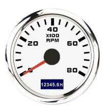 (As show, One size) 3000-8000 Rpm Tacho Meter 52mm Pointer Tachometer Gauge With Red Backlight For Car Marine Boat Yacht Rv Camper 9-30v Accessories