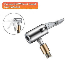 (As show, One size) 20/60cm Car Tire Inflator Hose Zinc Alloy Schrader Valve Inflatable Air Pump Extension Tube Air Pump Screw Adapter For Bike Mot
