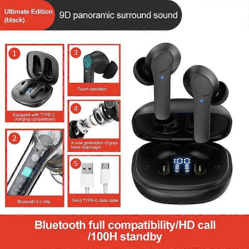 Multilingual Translator Earbuds Wireless Bluetooth Translator Earphone 144 Languages, Bluetooth 5.3, Long Battery Life 1