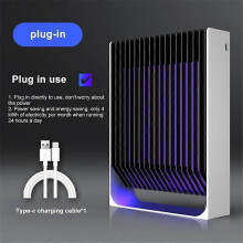 (color02)Portable Mosquito Killer Lamp USB Rechargeable Electric Fly Trap Zapper Insect Killer Repellent Outdoor Mute Anti Mosquito Lam