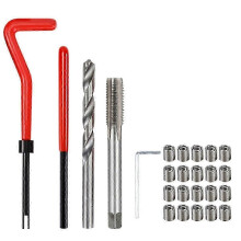 (As show, One size) M7 Car Drill Bit Tool Metric Thread Repair Insert Kit Helical Coil Car Repair Tool Coarse Crowbar Screw Tooth Repair Kit