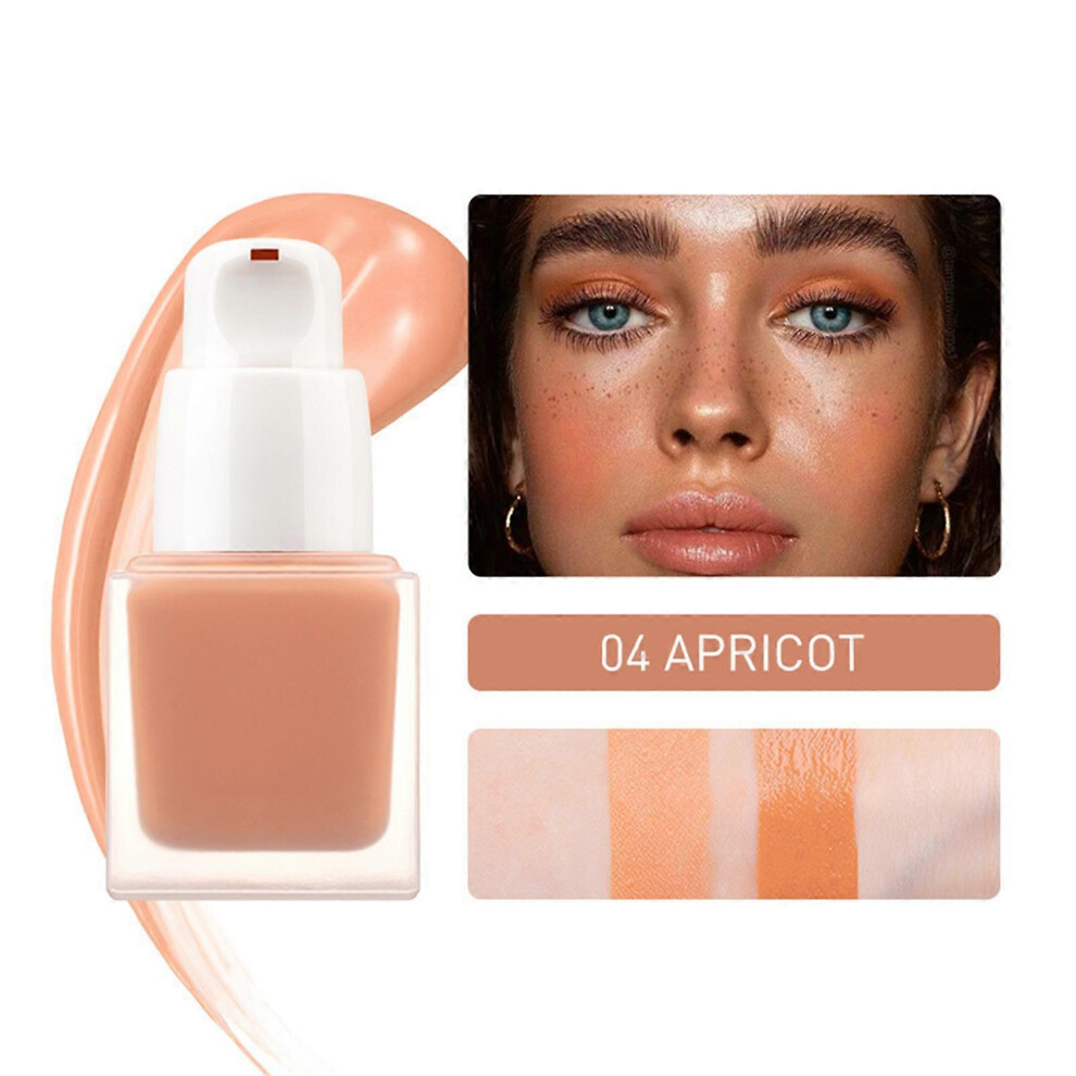 (APRICOT, One size) STAGENIUS Liquid Blush Makeup Cheek Gel Cream Face Blush Breathable Feel Sheer Flush Of Color Natural-Looking, 0.69oz-image-OPC-PHKB8XX-NEW