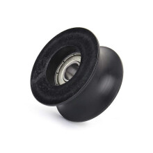 (As show, One size) 2 U-channel pulleys nylon guide pulleys rolling bearings U-channel rollers 8x40x20mm for driving machinery